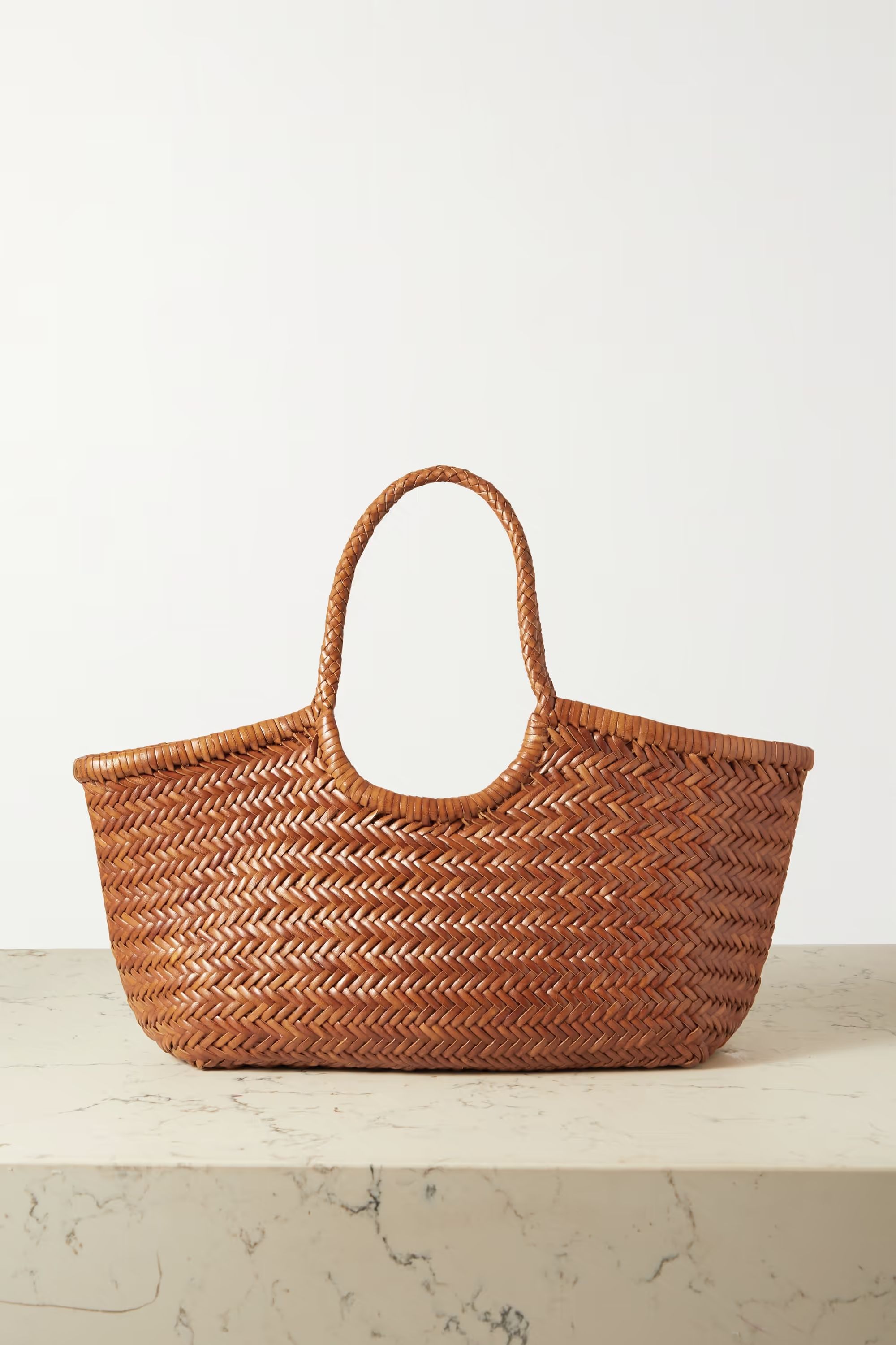 Nantucket large woven leather tote | NET-A-PORTER (US)