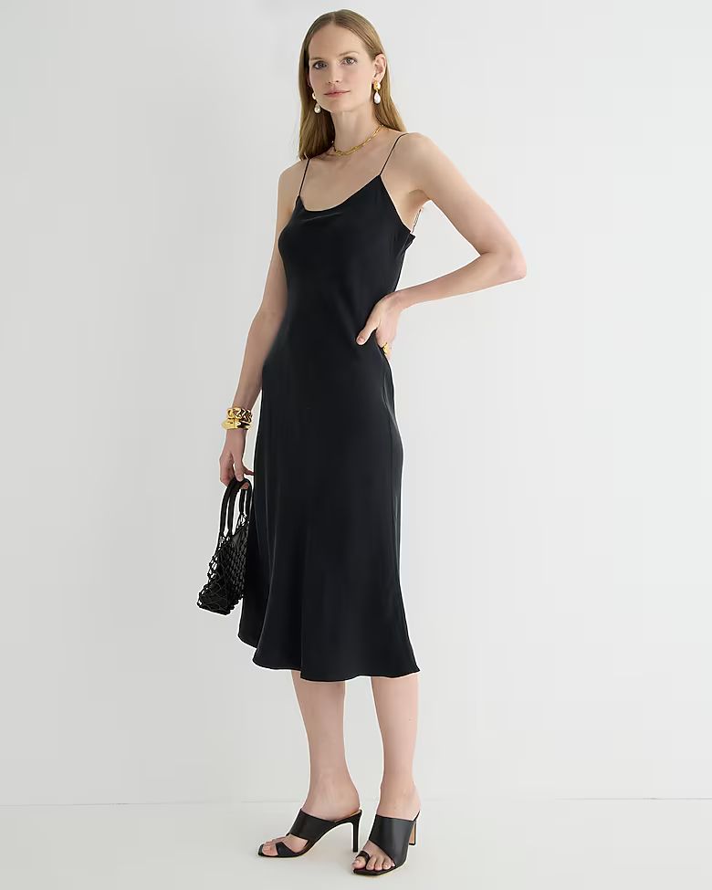 Gwyneth cupro-blend slip dress | J.Crew US