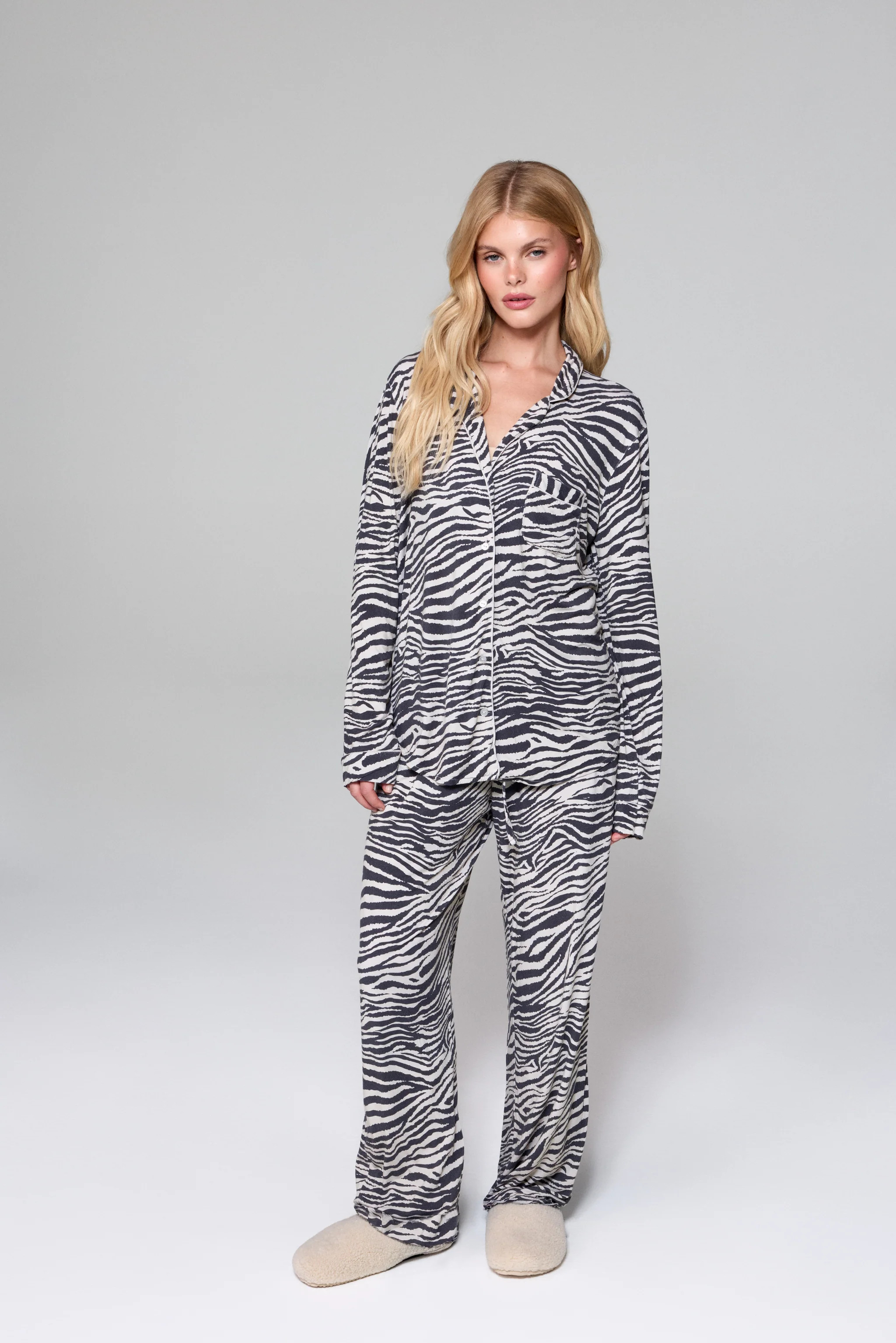 Sleepy Stripes Pajama Set | Crickle Daisy