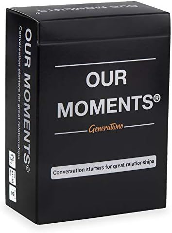 OUR MOMENTS Generations: 100 Thought Provoking Conversation Starters Questions Game. Gift for Gra... | Amazon (US)