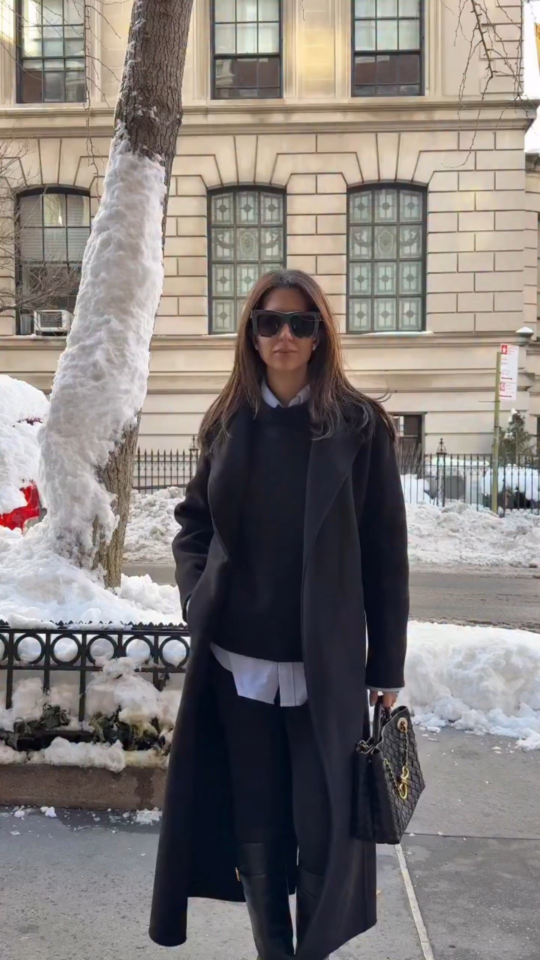 Snow day but make it chic ❄️
NYC winter is refusing to let go

#winteroutfit #nycstyle #coldweatherstyle #winterfashion #nycwinter