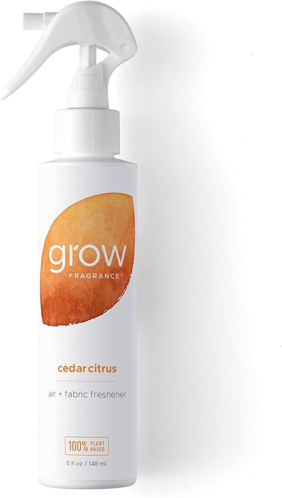 Grow Fragrance - Cedar Citrus Room Spray + Fabric Freshener Spray, 100% Plant-Based & Toxin-Free ... | Amazon (US)