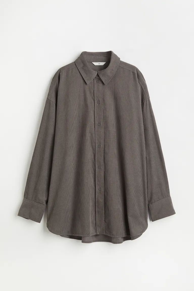 Oversized Corduroy Shirt | H&M (US + CA)