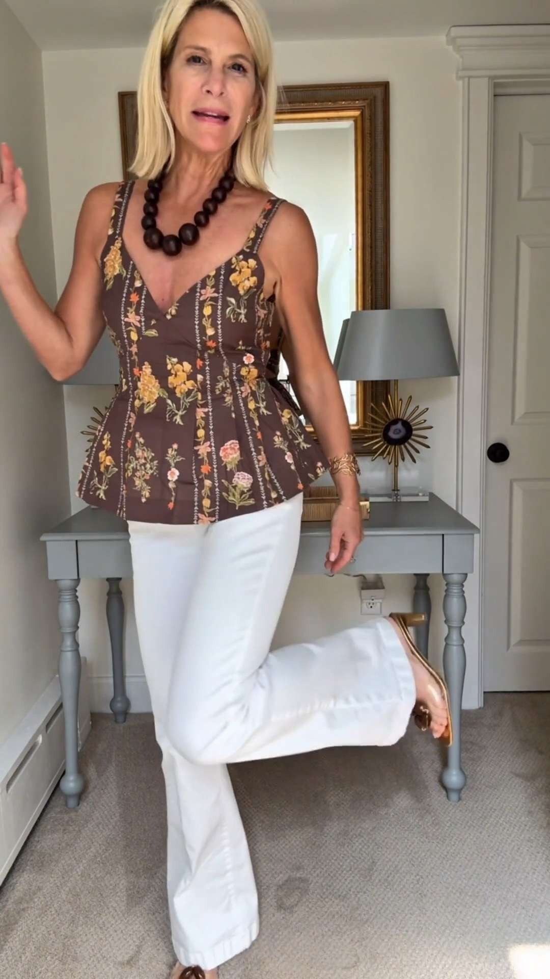 This floral camisole is one you’ll reach for again and again. It pairs perfectly with white jeans now and mixes effortlessly with the matching skirt for a polished vacation-ready look with endless styling options.

💡 LTK MADE EASY

❤️ Heart = Support my posts
🔖 Save = Get sale & restock alerts
📋 Lists = Keep favorites organized
📲 Share = Send to yourself for later
💬 Comment = Ask me anything 

 #LTKootd #LTKSeasonal #LTKOver40