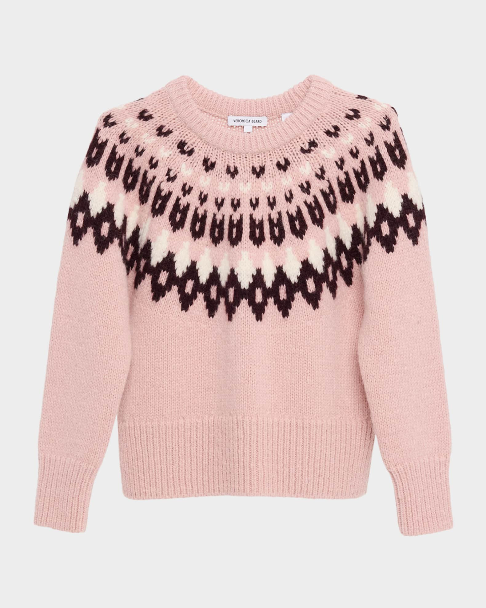Veronica Beard Anne Fairisle Crewneck Sweater | Neiman Marcus