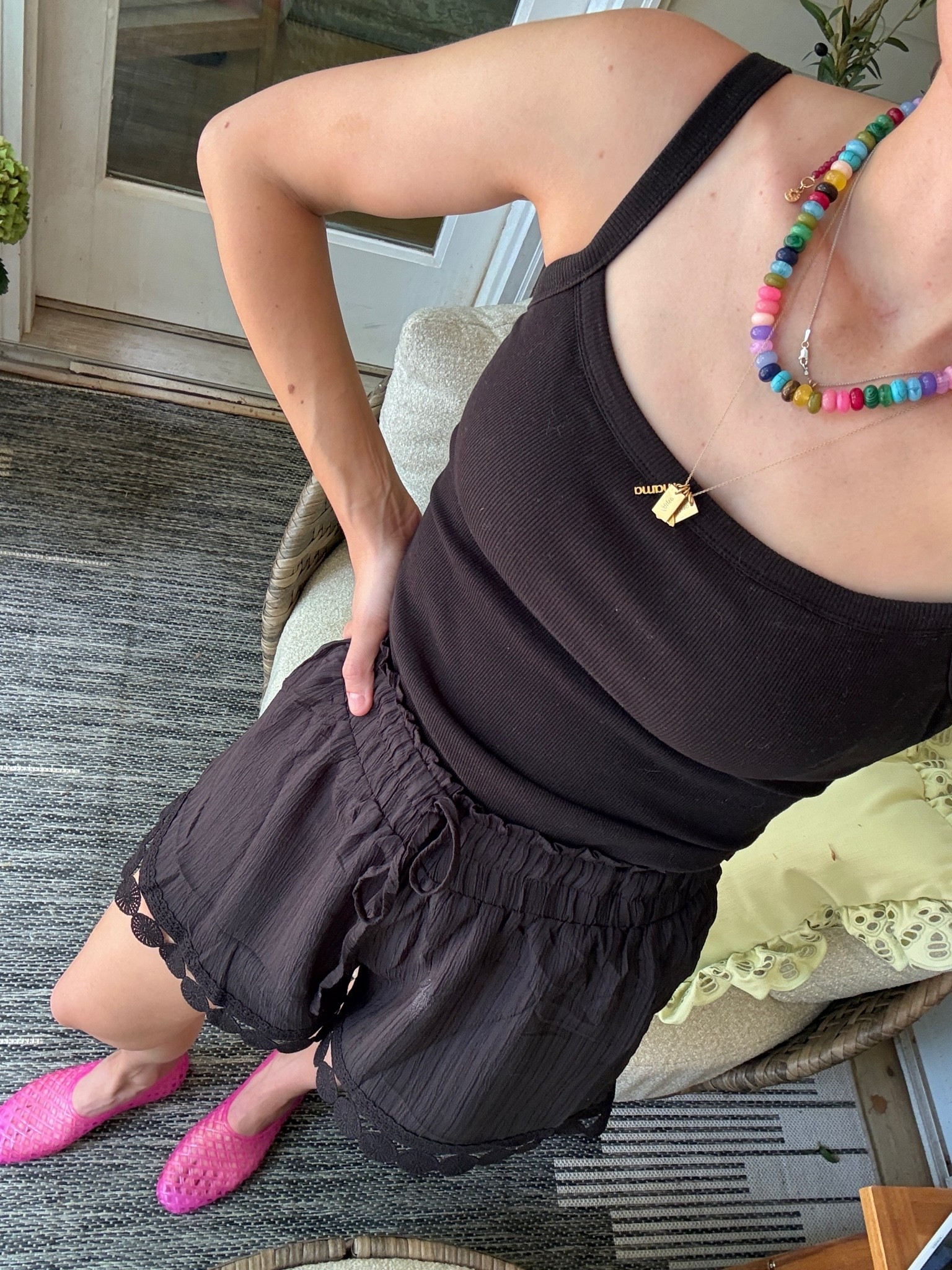 Wearing small in bra tank and medium in shorts!

#LTKgrwm #LTKootd #LTKmomlife