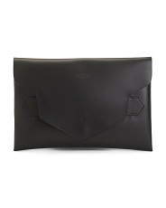 Made In Italy Leather Envelope Pouch | TJ Maxx