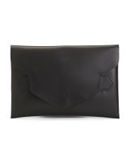 Made In Italy Leather Envelope Pouch | TJ Maxx