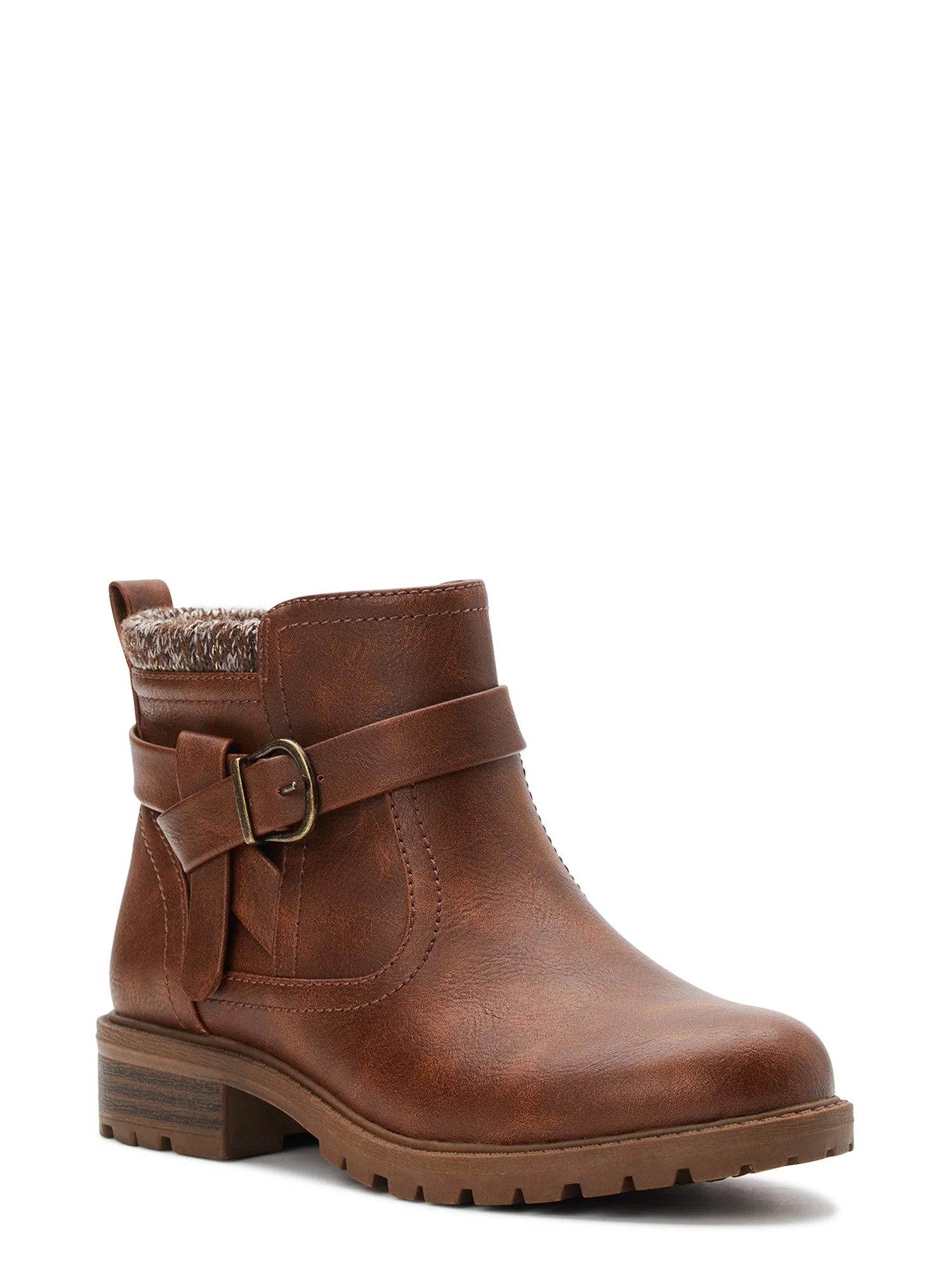 Wonder Nation Little & Big Girl Sweater Knit Boot, Sizes 13-6 | Walmart (US)