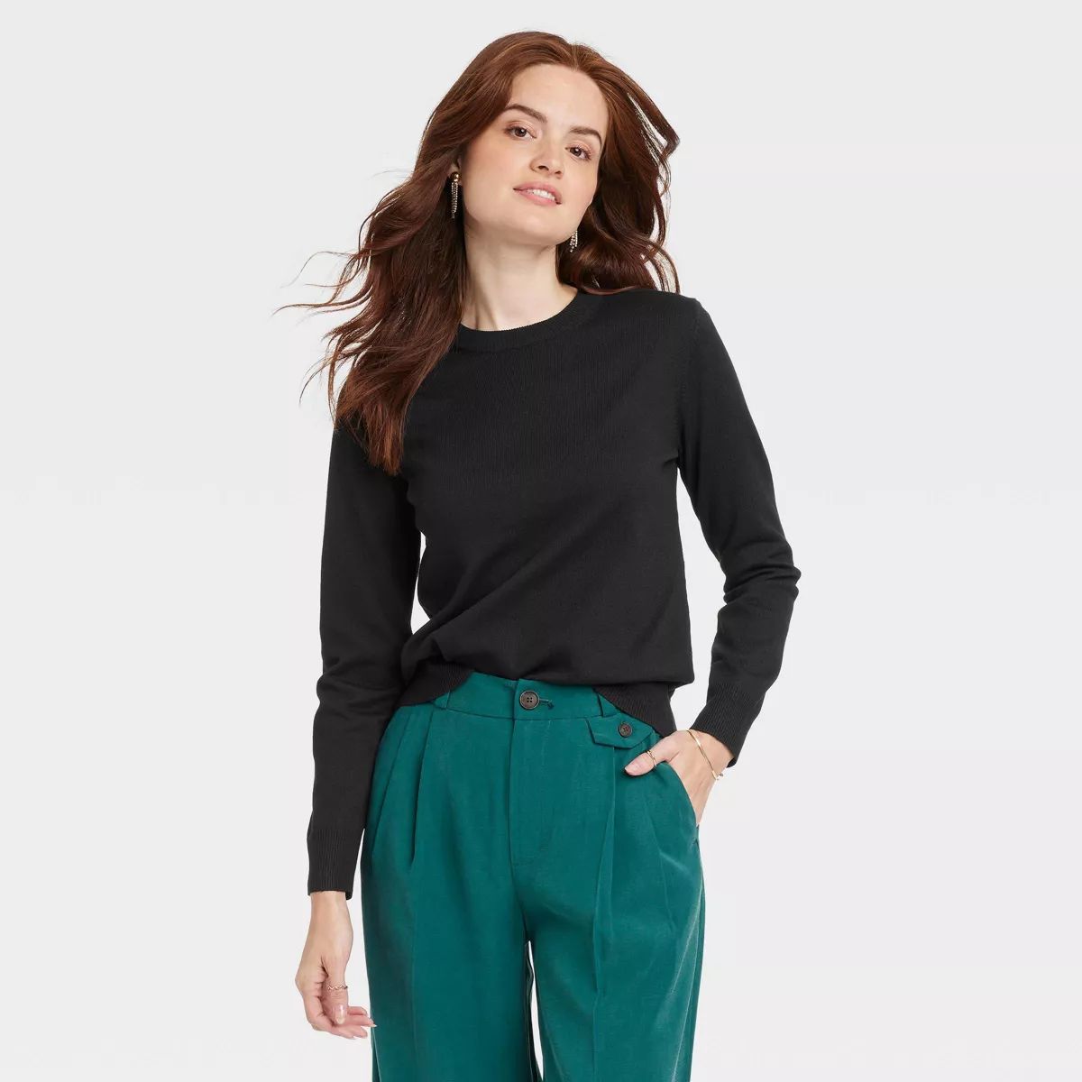 Women's Fine Gauge Crewneck Sweater - A New Day™ | Target