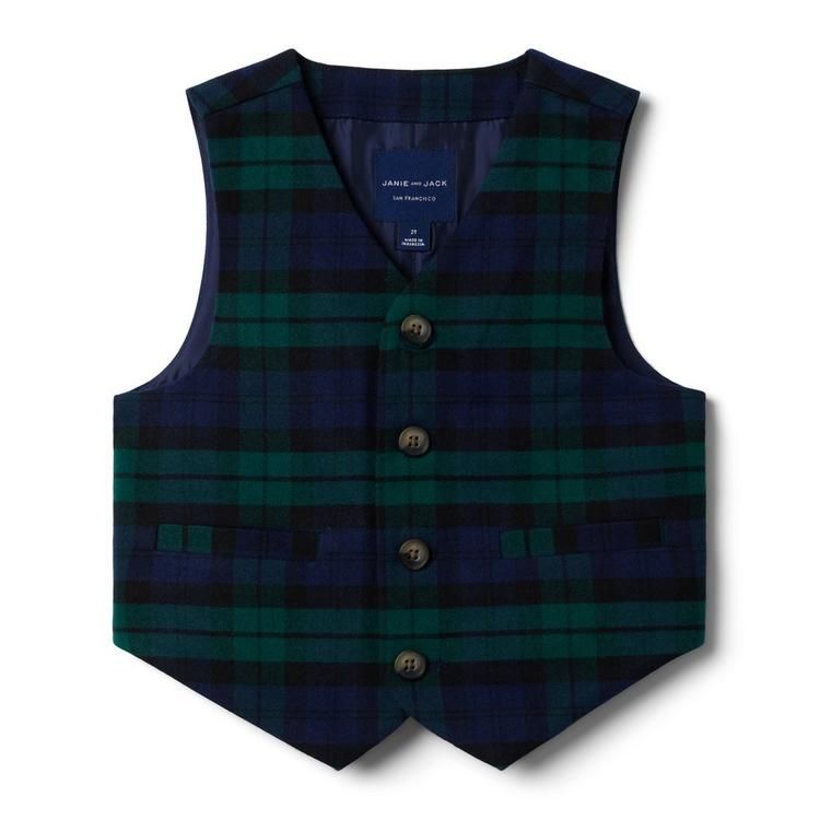 Plaid Suit Vest | Janie and Jack