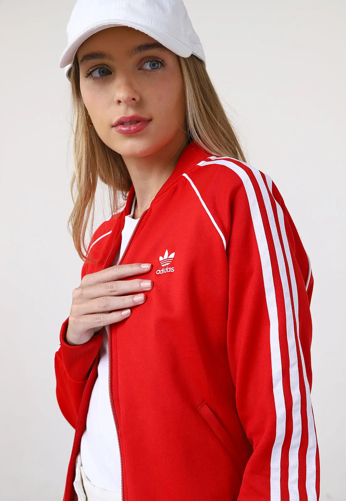 Jaqueta Bomber adidas Originals Adicolor Classics SST Vermelha | Dafiti (BR)