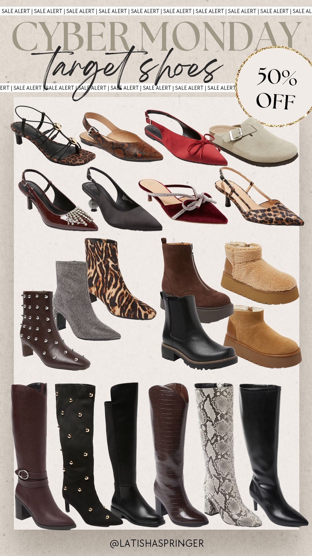 Cyber Monday deal! 50% off shoes at Target!

#targetdeals

Target deals. Target finds. Target shoes. Target boots. Target holiday shoes. Target booties  

#LTKSaleAlert #LTKCyberWeek #LTKFindsUnder50