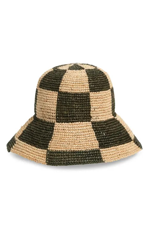 Brixton Redding Bucket Hat in Whitecap/Deep Forest at Nordstrom, Size X-Small | Nordstrom