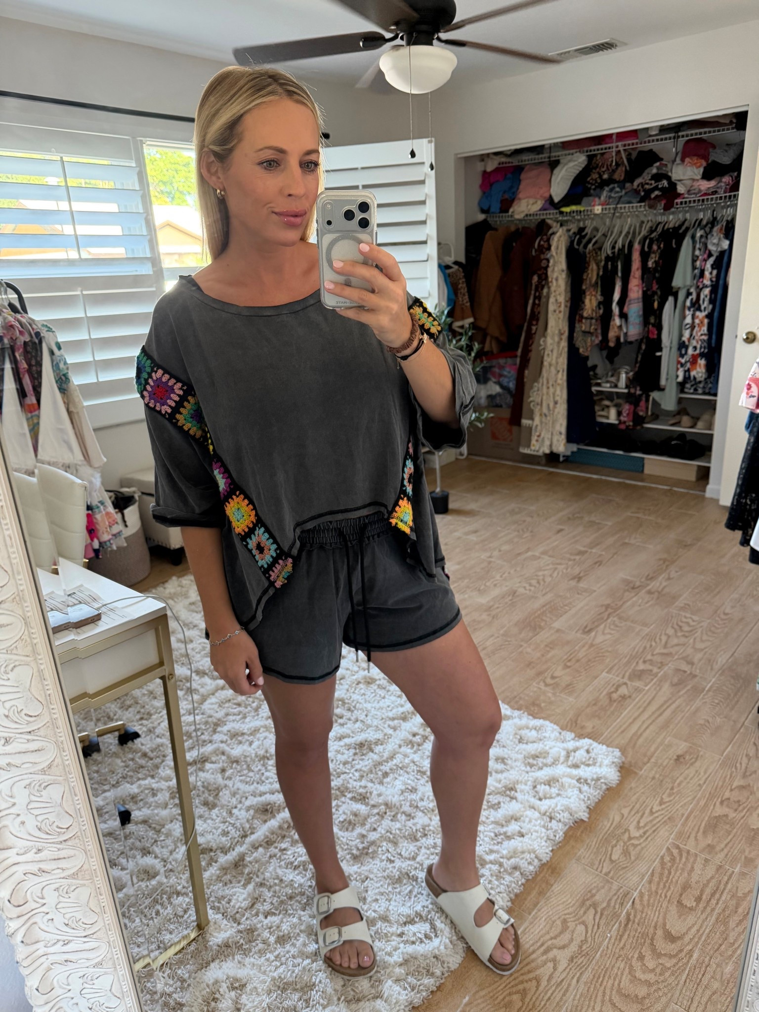 SHEIN two piece set. SHEIN haul. Maternity style. 15 weeks pregnant. Shorts outfit. 

#LTKootd #LTKMidsize #LTKBump