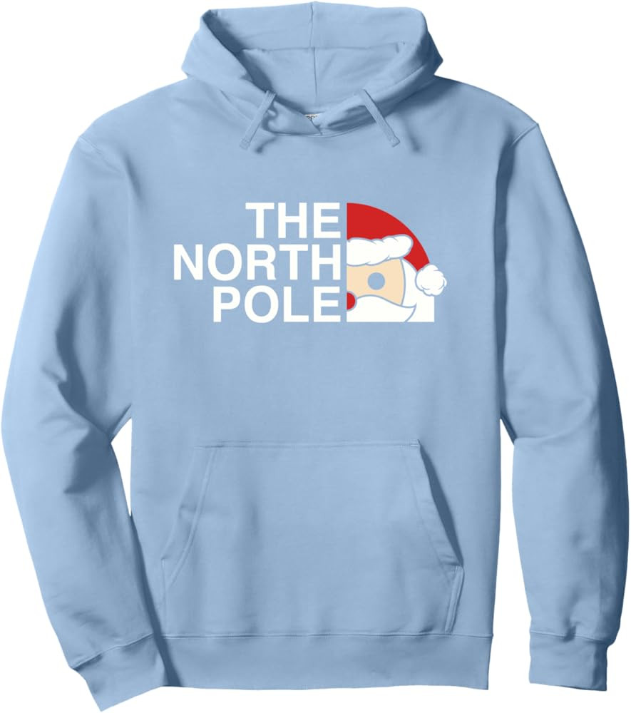 Funny Santa Face Christmas Parody The North Pole Pullover Hoodie | Amazon (US)