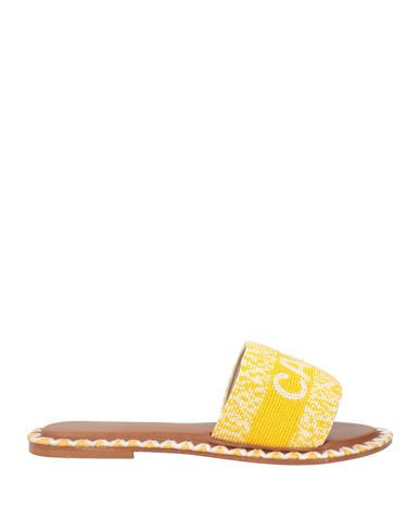 De Siena Woman Sandals Yellow Size 6 Textile fibers | YOOX (US)