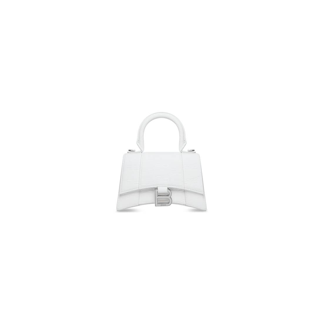 hourglass xs handbag bb monogram coated canvas | Balenciaga