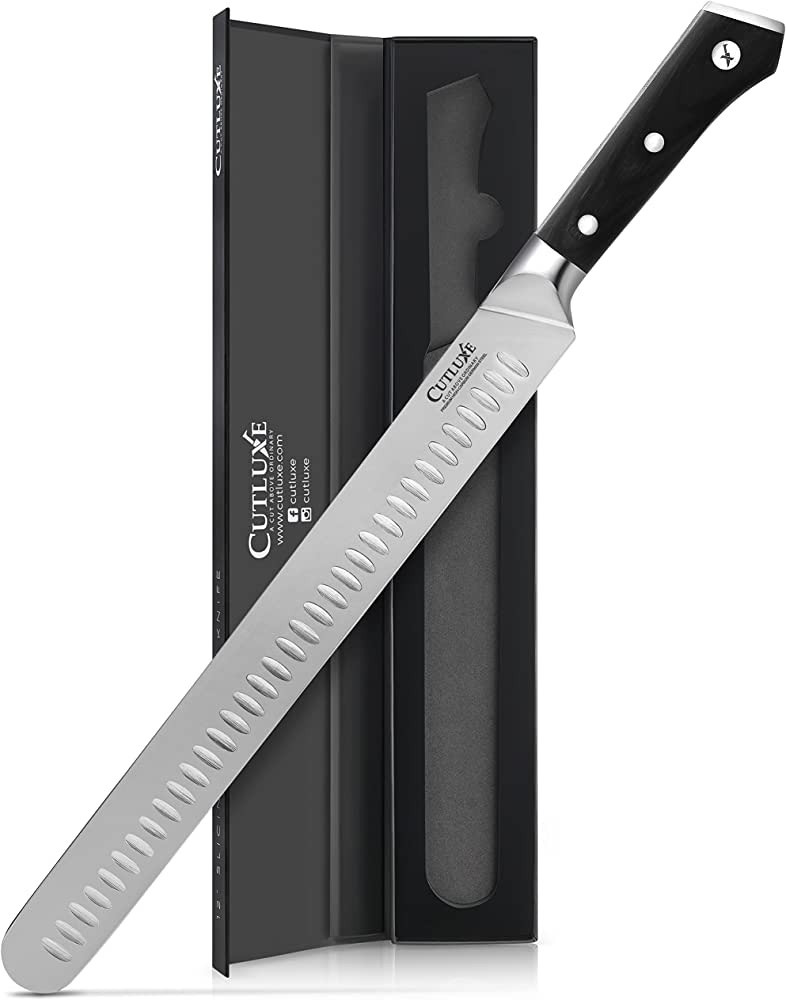Cutluxe Slicing Carving Knife – 12" Brisket Knife, Meat Cutting and BBQ Knife – Razor Sharp G... | Amazon (US)