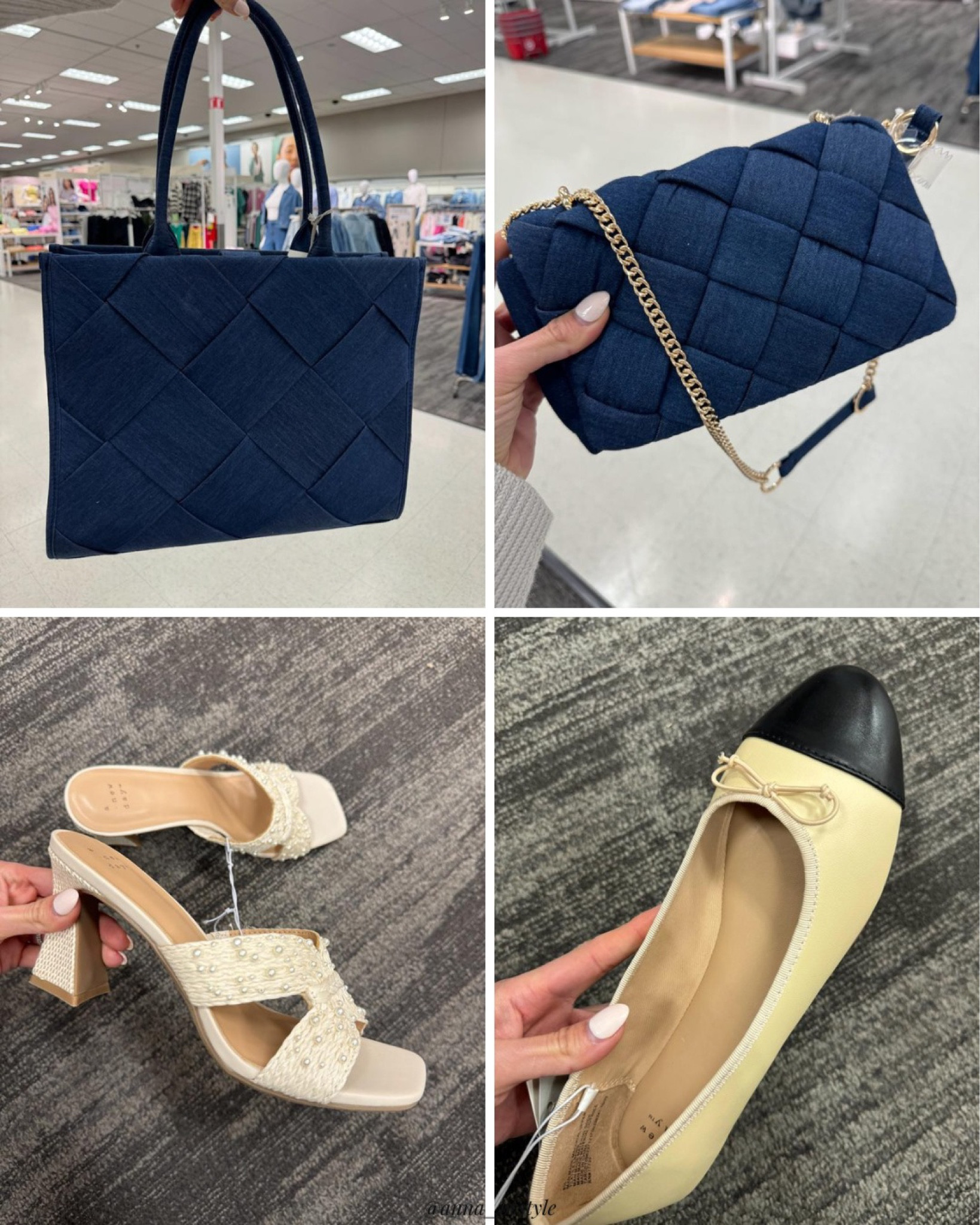Target bags and shoes, target finds, denim bags, straw heels, chic flats 

#LTKshoecrush #LTKfindsunder100