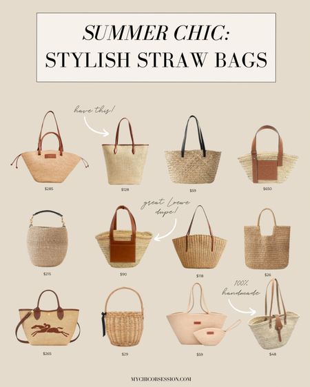 A straw bag is the perfect summer accessory because it adds a touch of natural, beachy charm to any outfit. Its lightweight and breathable material makes it ideal for carrying all your essentials to the beach, pool, or summer picnics. The neutral color and versatile design make it easy to pair with any summer outfit, from sundresses to shorts and a tank top. Plus, straw bags are eco-friendly and sustainable, making them a stylish choice for those who want to be conscious of the environment. Whether you're headed to a summer BBQ or a day of shopping, a straw bag is the must-have accessory to complete your summer look. Here are some stylish straw bags that will pair perfectly with your summer outfit!

#LTKSeasonal #LTKItBag #LTKFindsUnder50