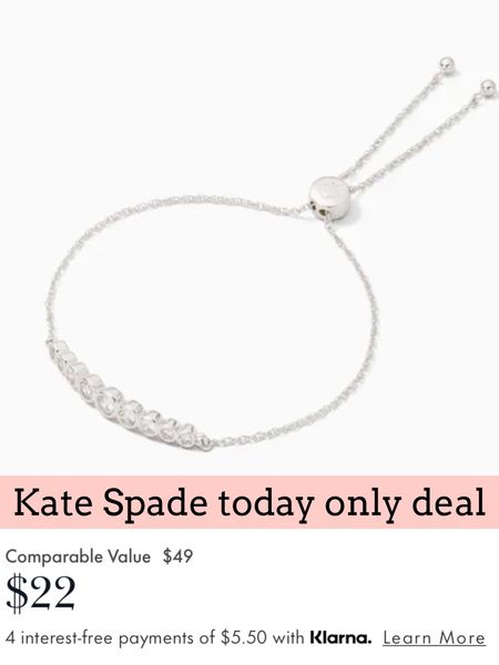 Kate spade bracelet 

#LTKunder50 #LTKGiftGuide #LTKsalealert