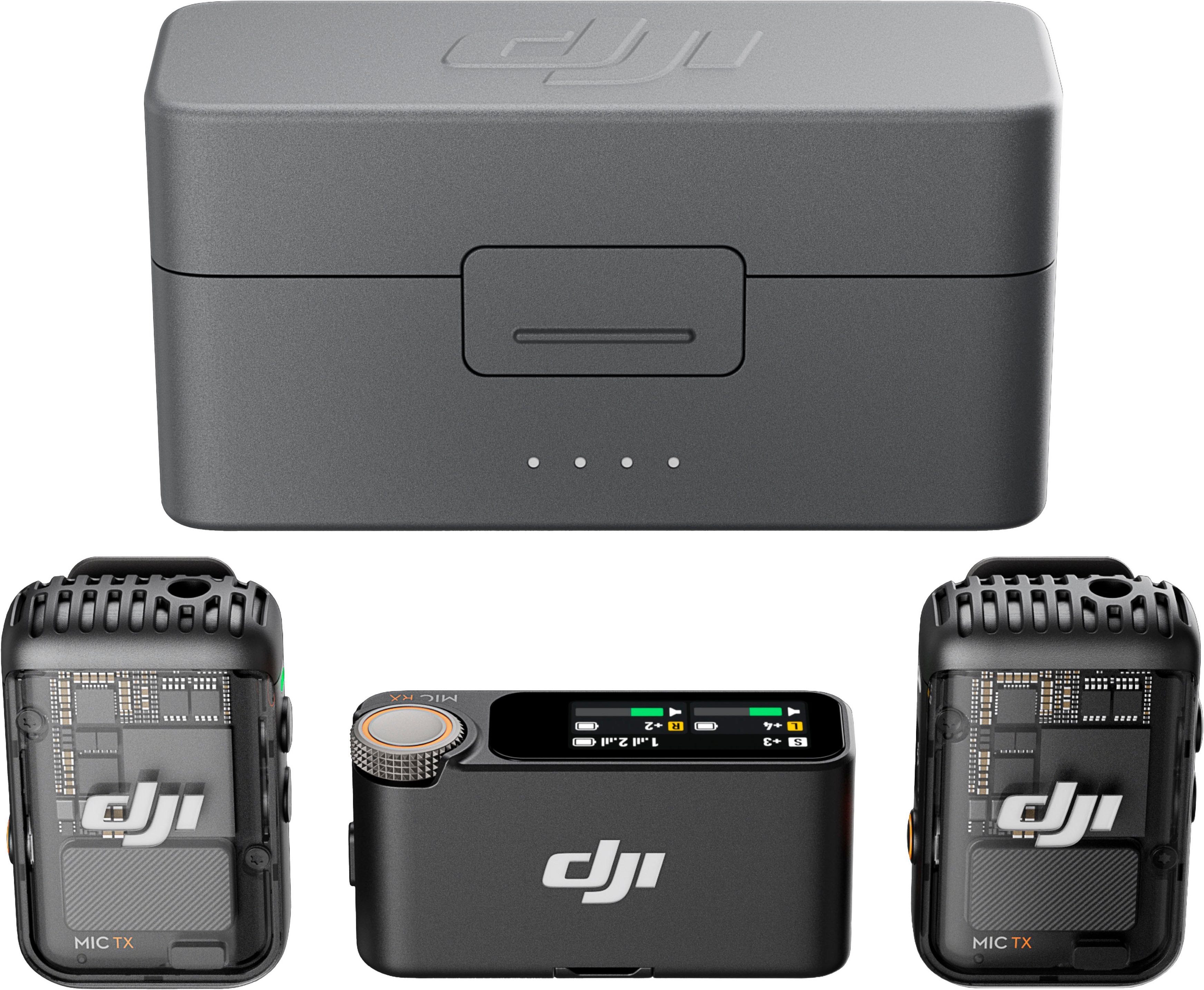 DJI - Mic 2 Wireless Omnidirectional Microphone System - Black | Best Buy U.S.