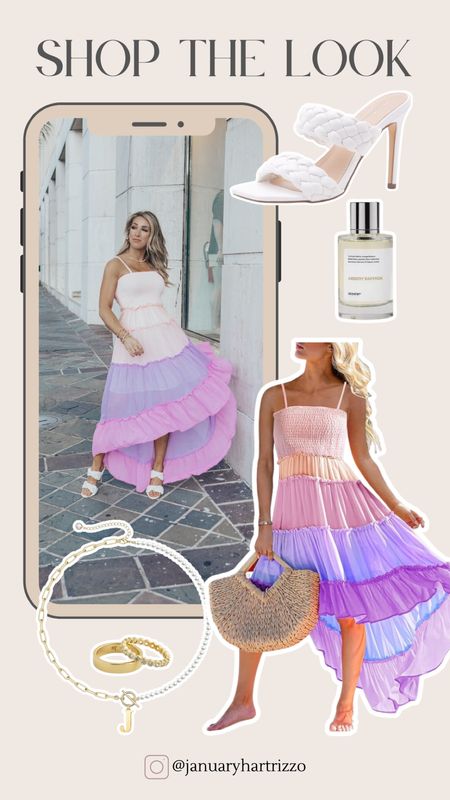 Summer dress, colorful maxi dress, pink purple maxi dress, sundress, vacation dress, sandals, summer outfit 

#LTKFindsUnder50 #LTKWedding #LTKStyleTip