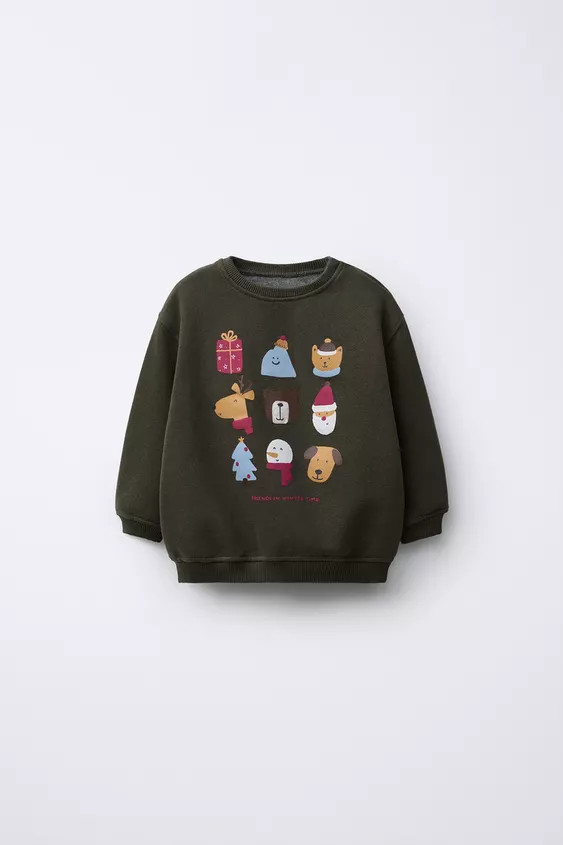 SWEATSHIRT WITH VARIOUS PRINTS | Zara US
