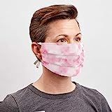 DIY Face Mask Kit - Shibori Pink Tie Dye Red Warm Fashion Print - Spoonflower Fabric Cut and Sew 100 | Amazon (US)