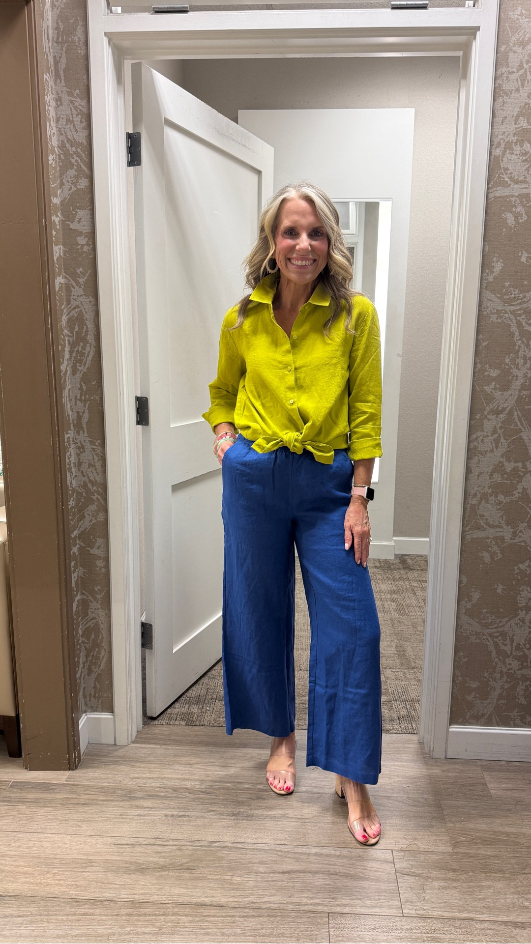 I love the color blocking
Here. These are some of the BEST linen pieces I’ve ever tried on. @Dillards Inc. 

#LTKOver40 #LTKootd #LTKWorkwear