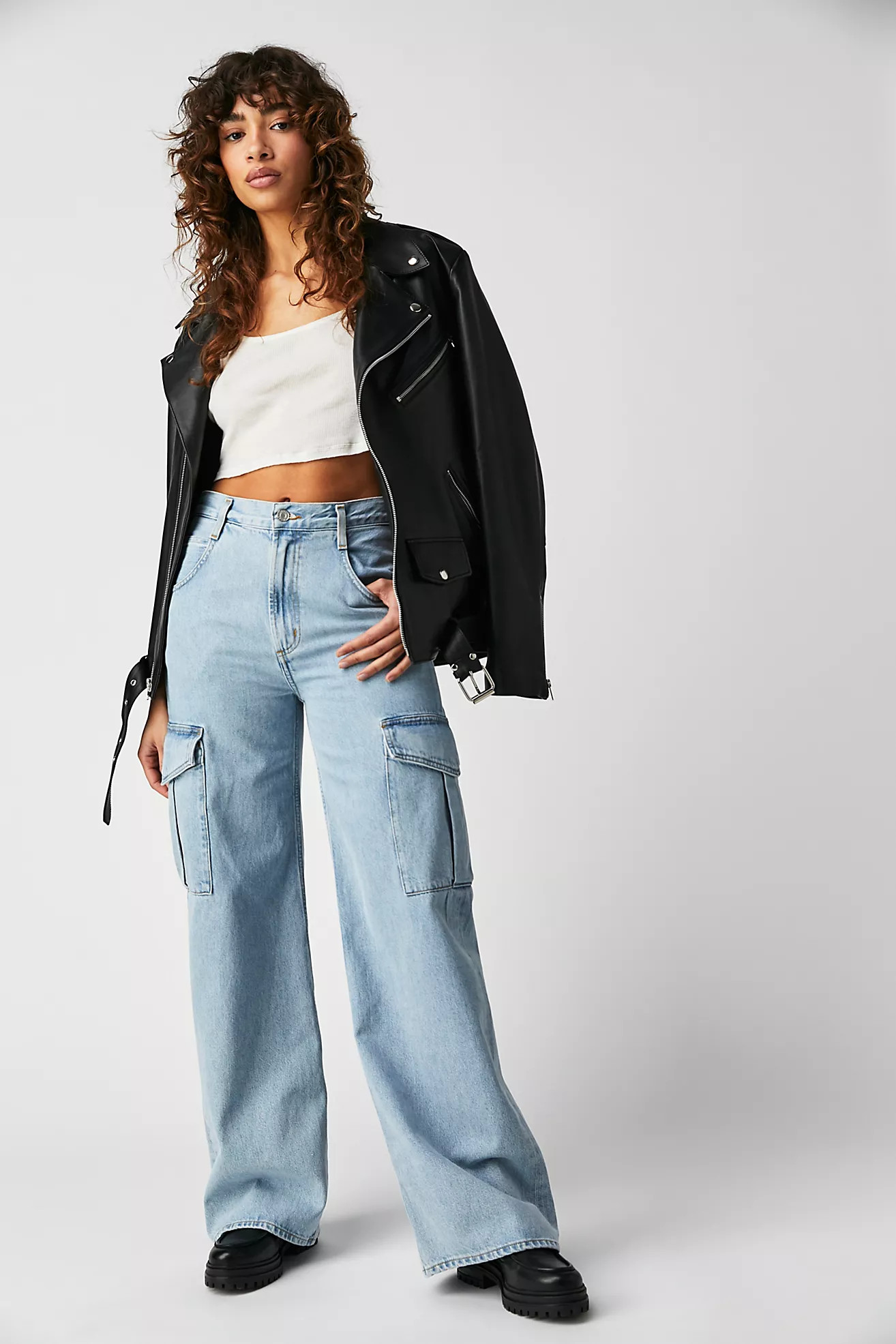 AGOLDE Minka Cargo Jeans | Free People (Global - UK&FR Excluded)
