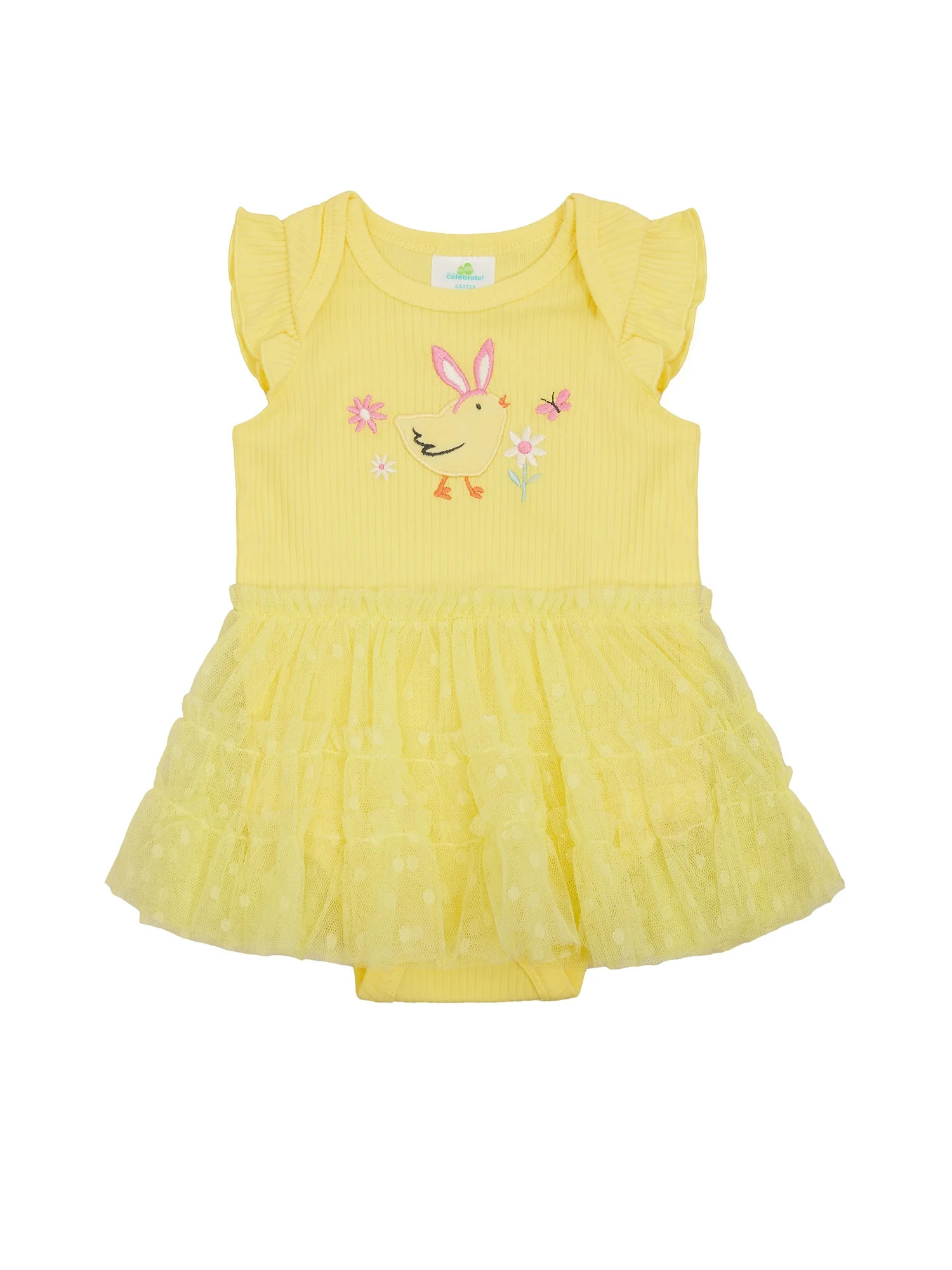 Way to Celebrate Baby Girls Easter Tulle Tutu Dress, Sizes 0-3M-6-9M | Walmart (US)
