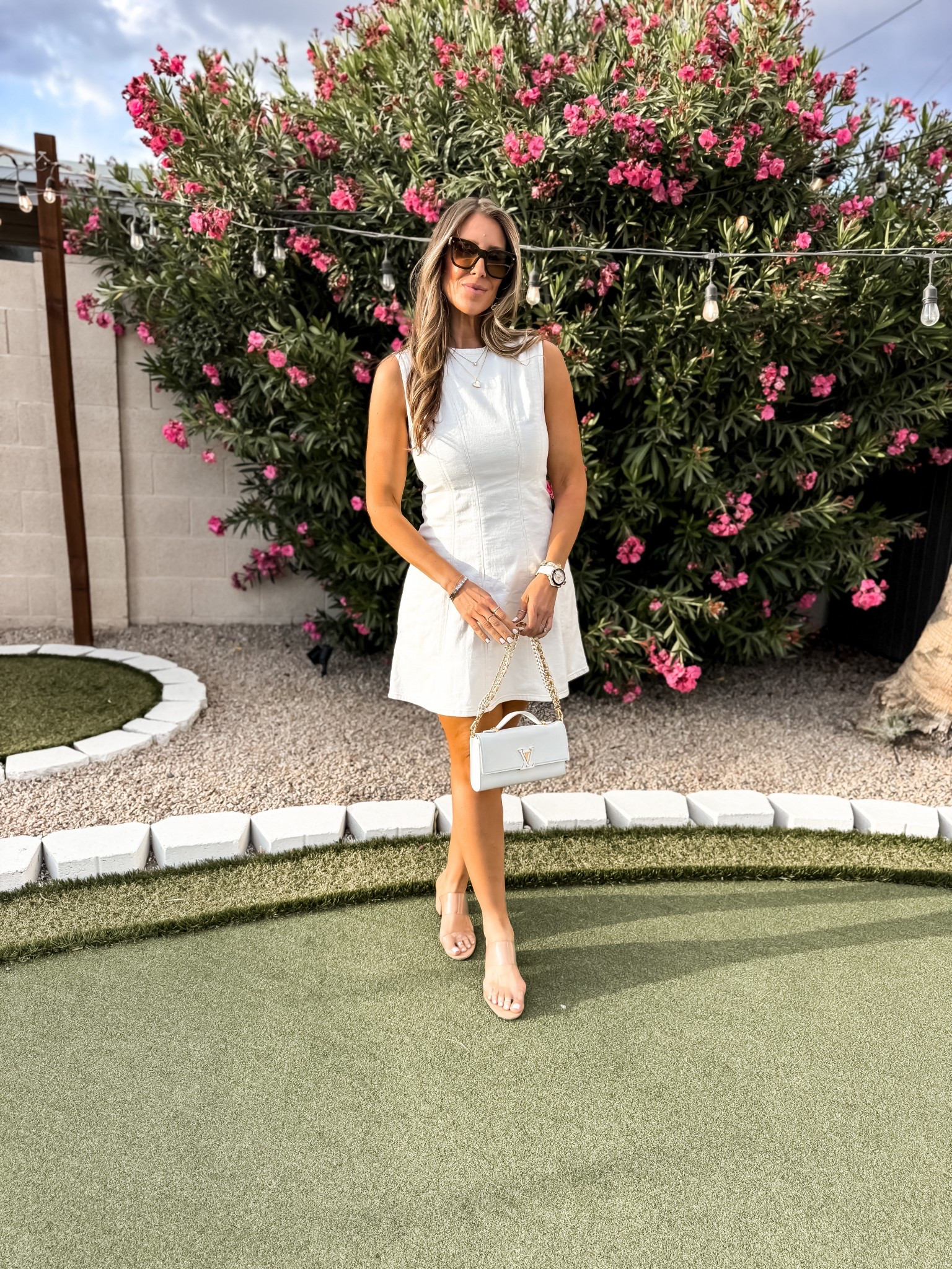 Shopping day outfit 
White denim dress 

#LTKFindsUnder50 #LTKMidsize #LTKOver40