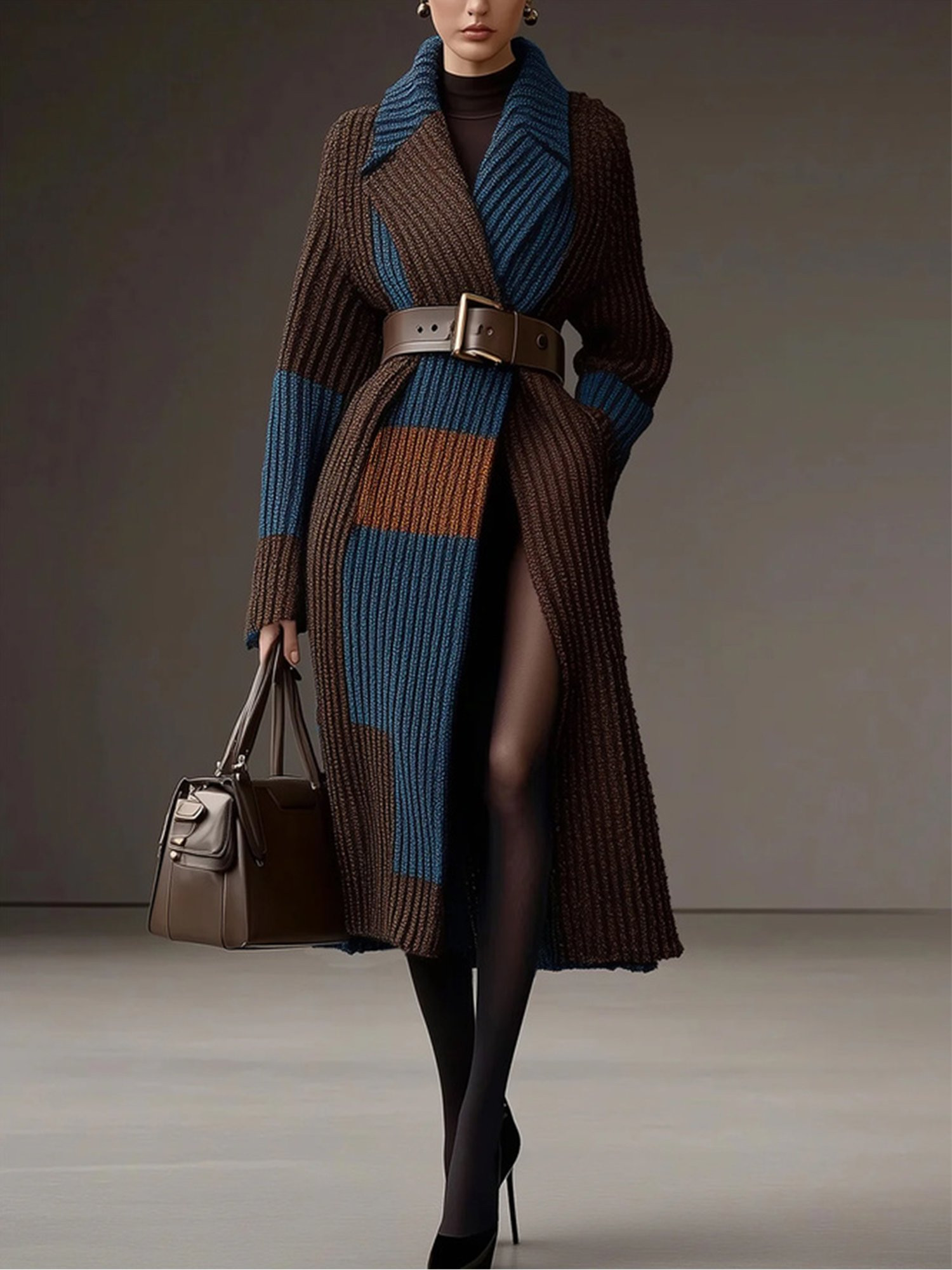 Urban Minimalist Turtleneck Puff Sleeve Sweater | Stylewe