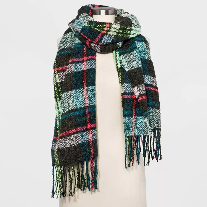 Women's Brushed Yard Color Block Blanket Scarf - Wild Fable™ | Target