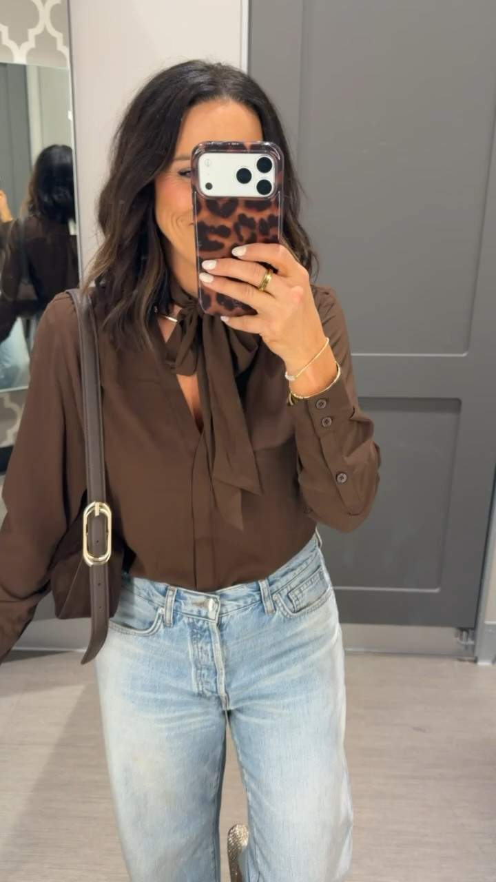 Target is SO good right now 🤎👏🏻 This chocolate brown bow blouse is such a pretty way to make jeans look instantly more dressed up!

#TargetFinds #TargetFashion #TargetStyle #TargetOutfit #FallFashion #FallStyle #FallBasics #AffordableFashion #EverydayStyle #LTKCreator #LTKFashion #LTKStyle