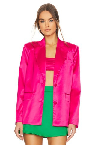 Lovers and Friends Andie Blazer in Raspberry Pink from Revolve.com | Revolve Clothing (Global)