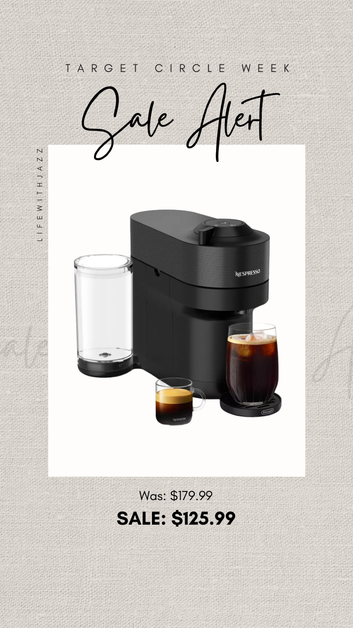 Nespresso vertuo machine on sale during target’s circle week (ends 10/12) — linked to another model as well 

Home / coffee machine / kitchen 

#LTKSaleAlert #LTKHome