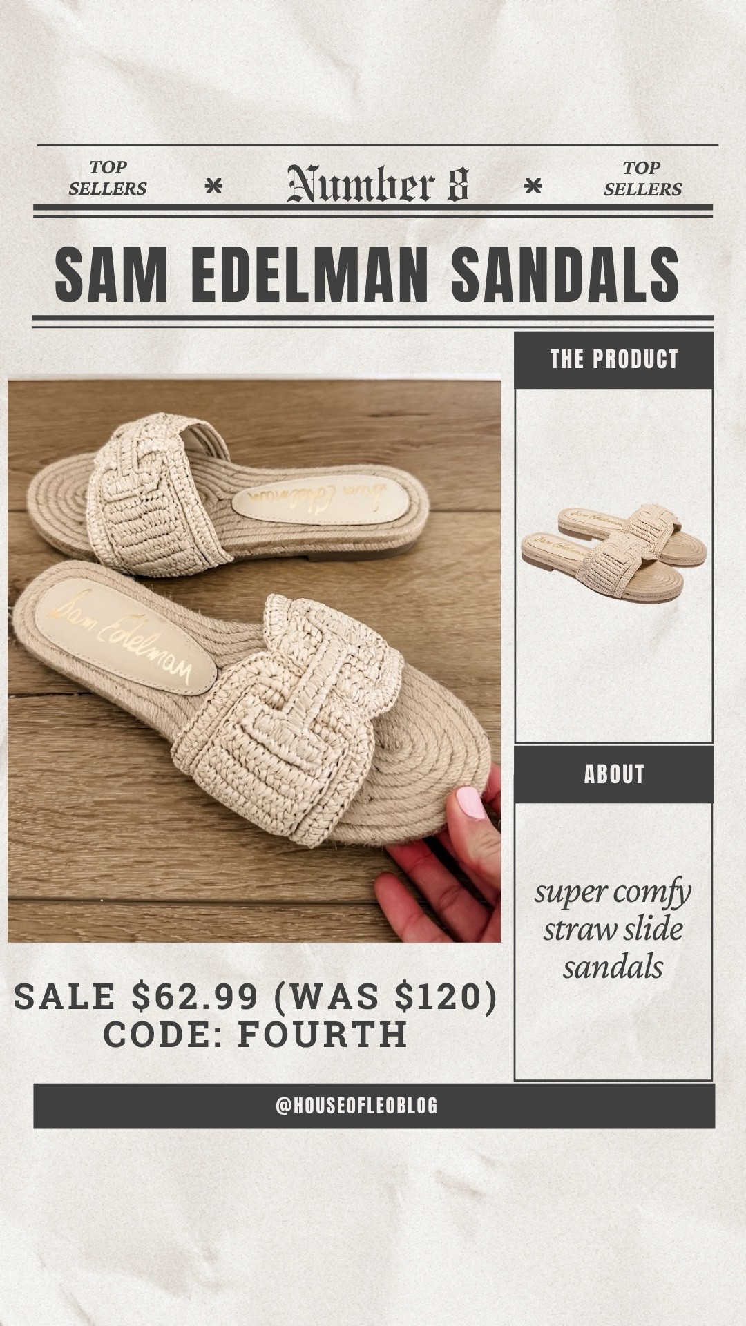Code FOURTH. Straw sandals tts

#LTKSaleAlert #LTKOver40