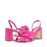 Steve Madden Women's Farrie Heeled Sandal, Pink Suede, 6.5 | Amazon (US)