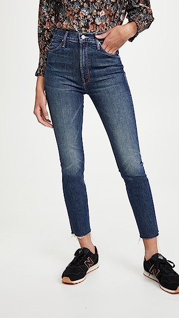 Mother Superior The Dazzler Ankle Fray Jeans | Shopbop