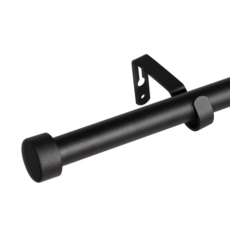 Dennin Adjustable 1'' Single Curtain Rod | Wayfair North America