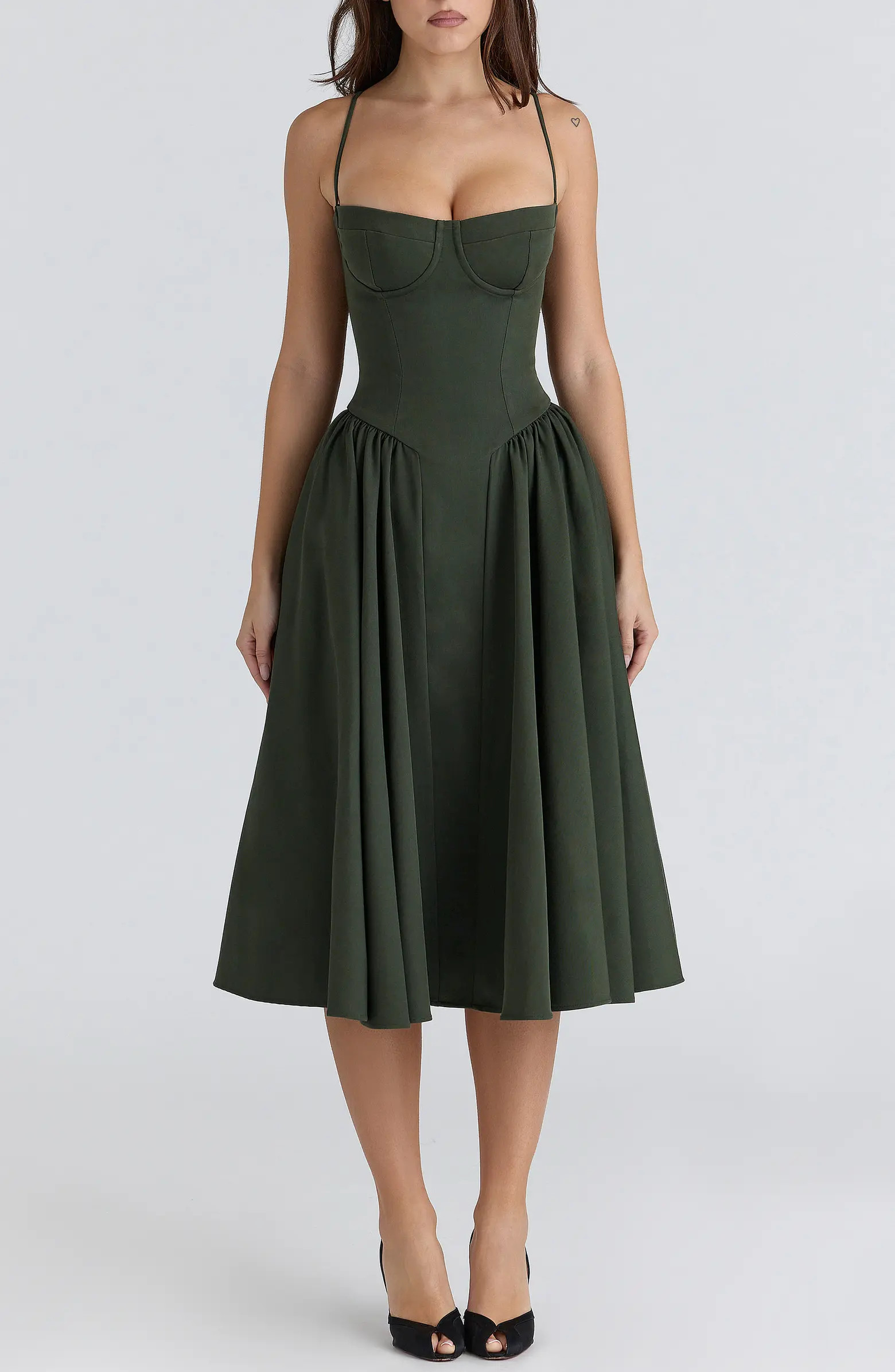 Samaria Fit & Flare Midi Cocktail Dress | Nordstrom
