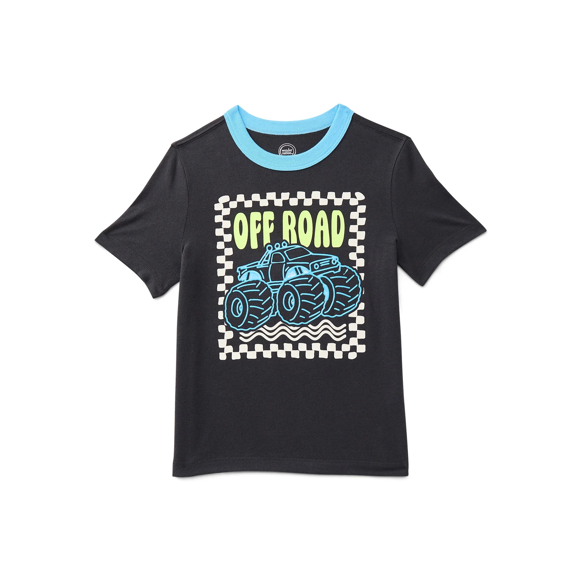 Wonder Nation Little Boys Graphic Ringer Tee with Short Sleeves, Sizes 4-10 | Walmart (US)