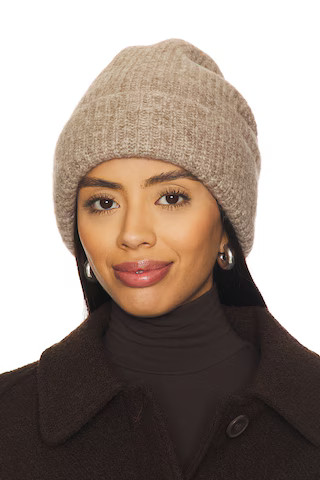 EAVES Alina Beanie in Heather Brown from Revolve.com | Revolve Clothing (Global)