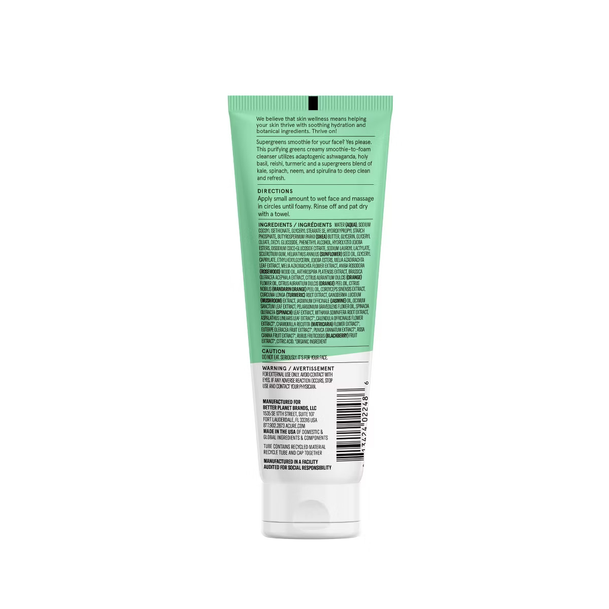 Acure Ultra Hydrating Green Juice Cleanser - Unscented - 4 fl oz | Target