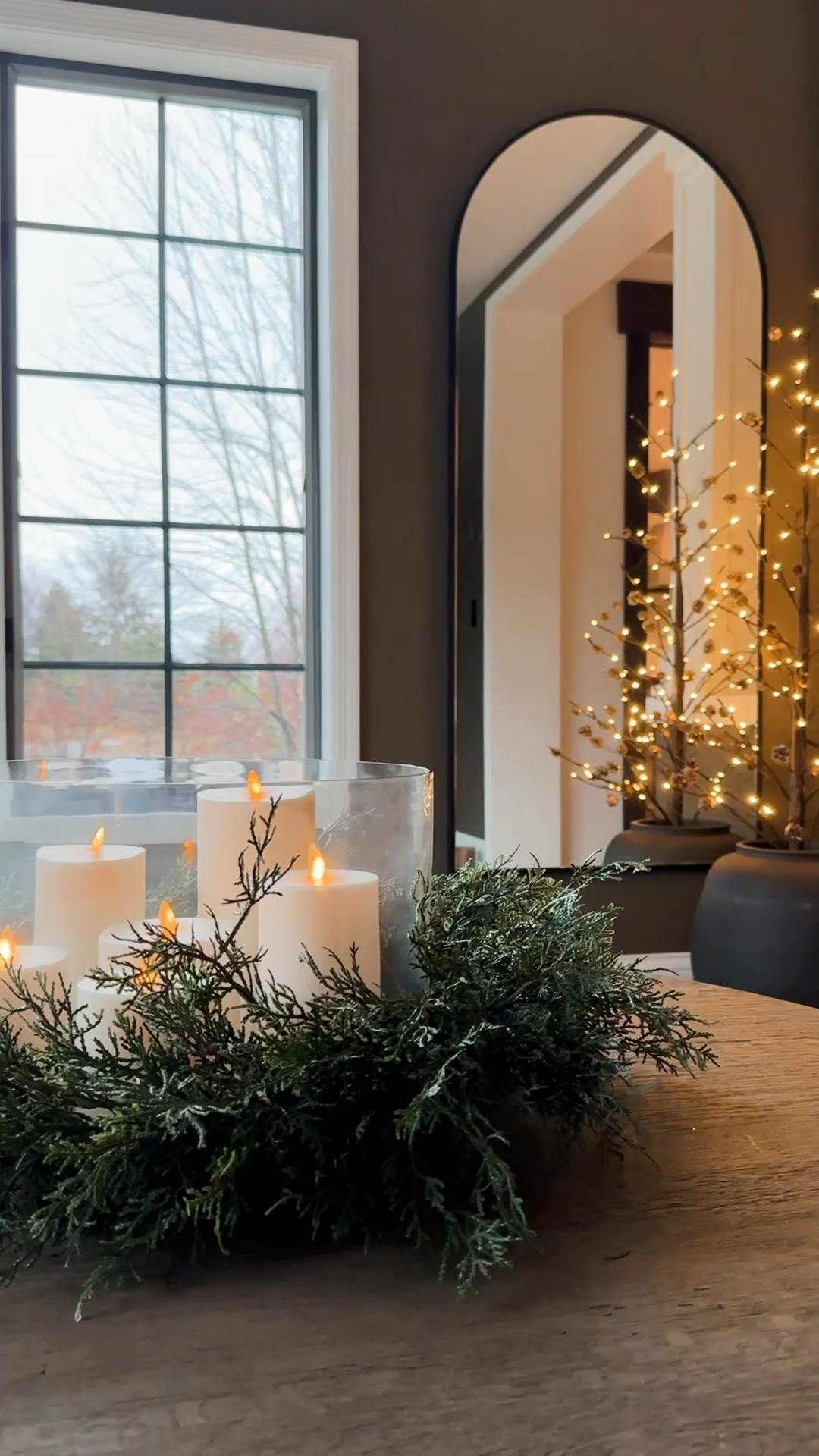 Simple elegant holiday centerpiece perfect for a coffee or dining table! 

#LTKWatchNow #LTKHome #LTKHoliday