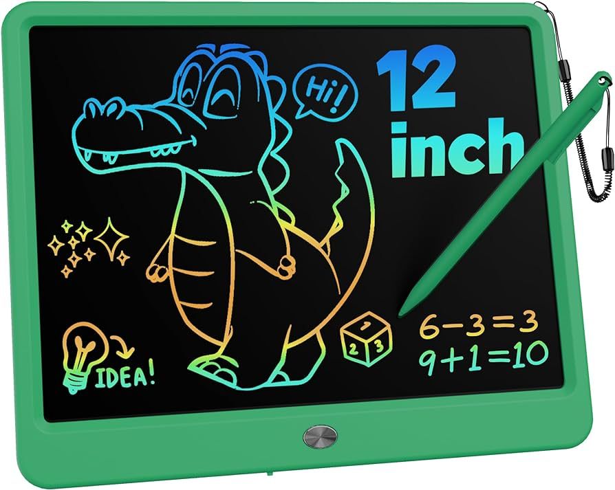 KOKODI 12 Inch LCD Writing Tablet with Anti-Lost Stylus Erasable Doodle Board Colorful Toddler Dr... | Amazon (US)