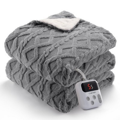 Heated Blanket, Machine Washable, Soft and Comfy, Heating Blanket for Bedding, With 10 Heat Settings, Twin Size Fast Heating, 62x84, Gray | Target
